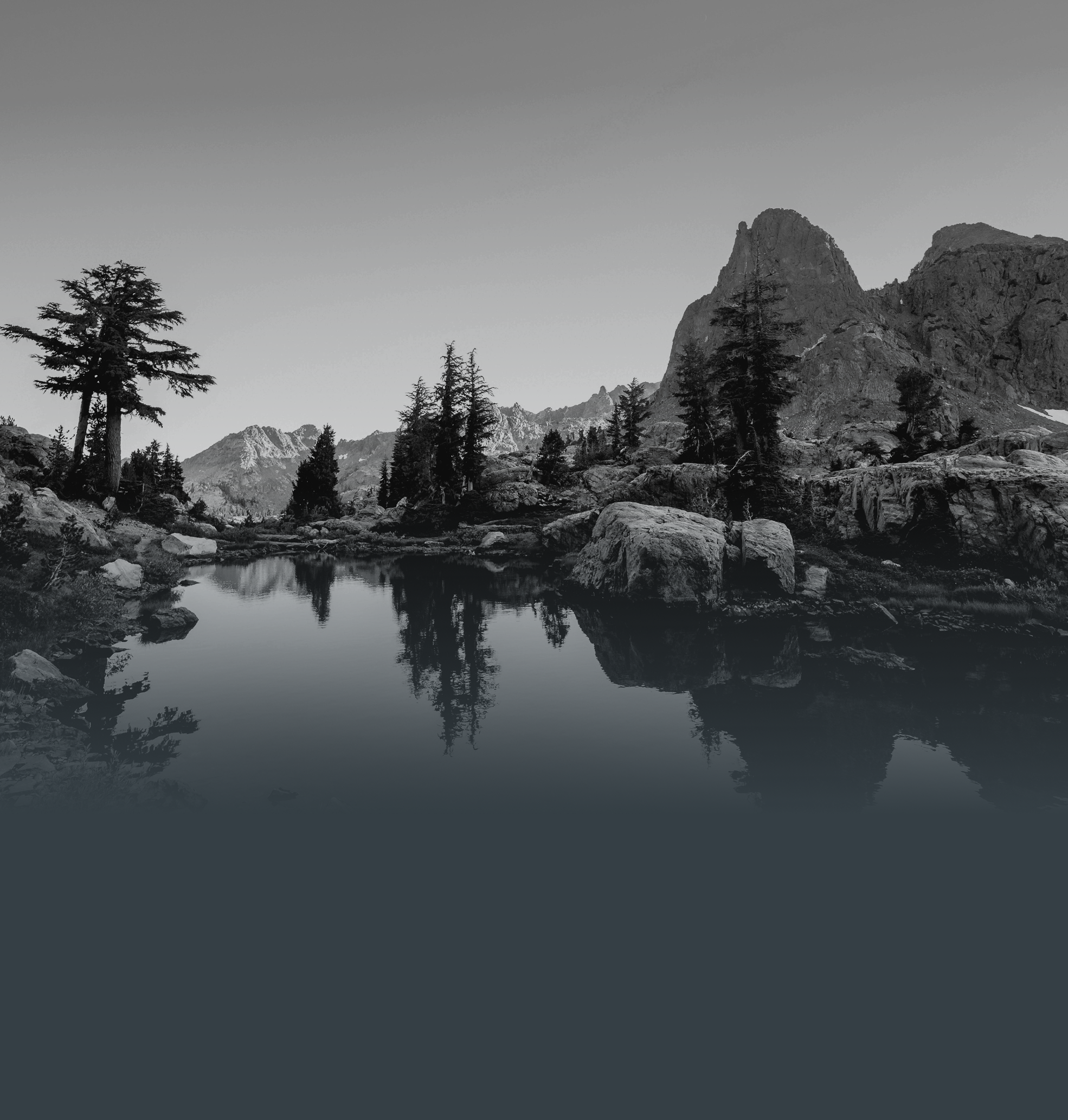 Mountain landscape with lake