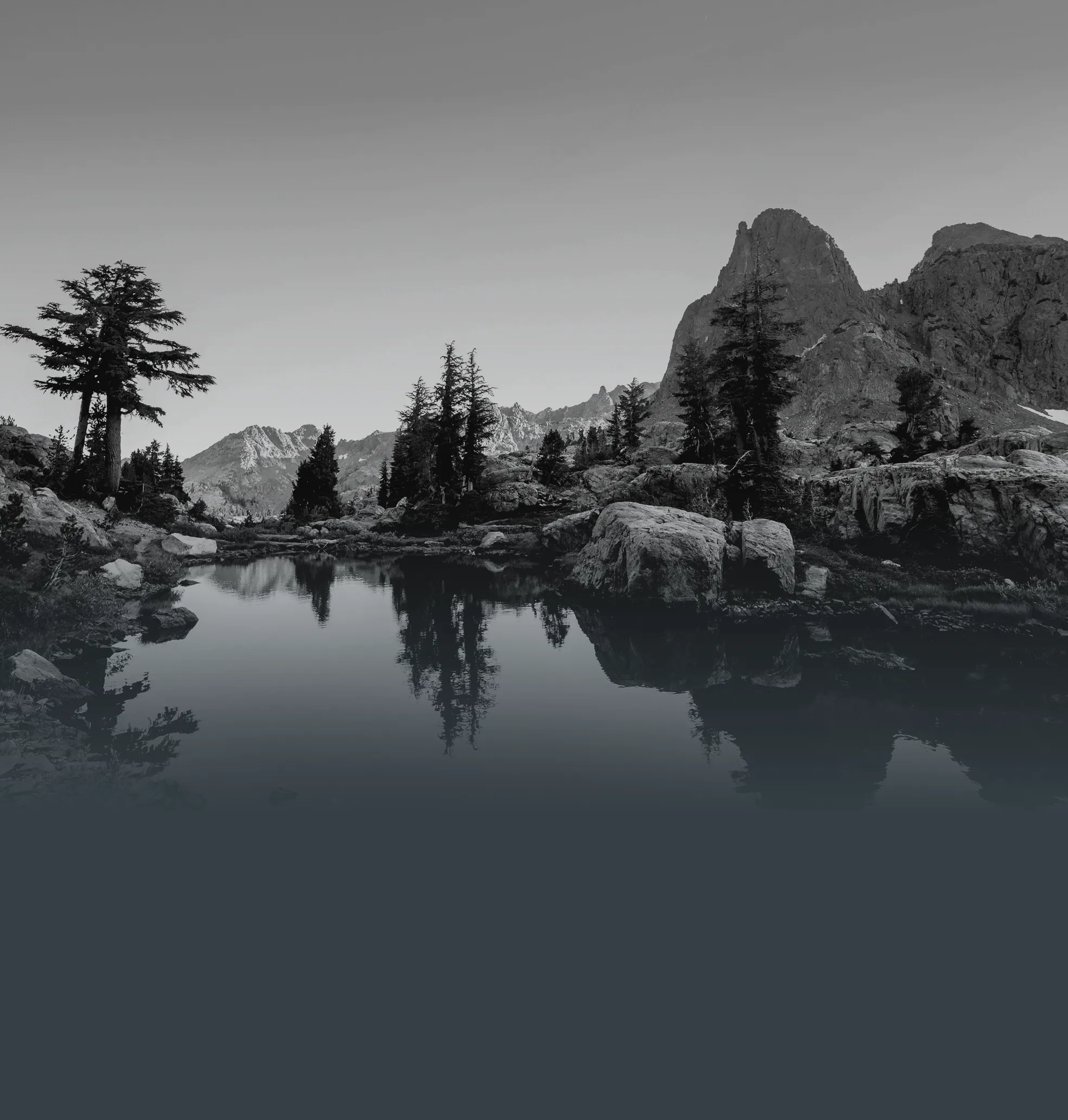 Mountain landscape with lake